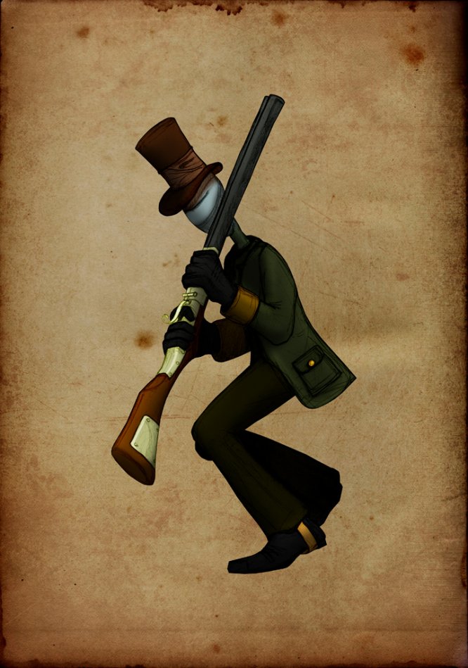 концепт арты с Sir, You Are Being Hunted